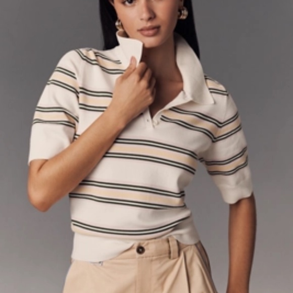 Reformation Tops - NEW Reformation Campbell Polo Sweater  - size large